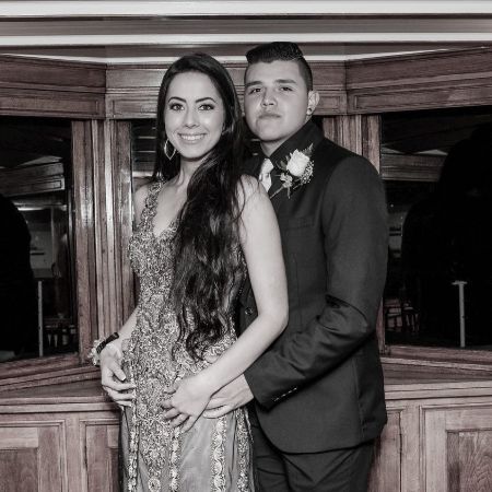 Dominic with his girlfriend.